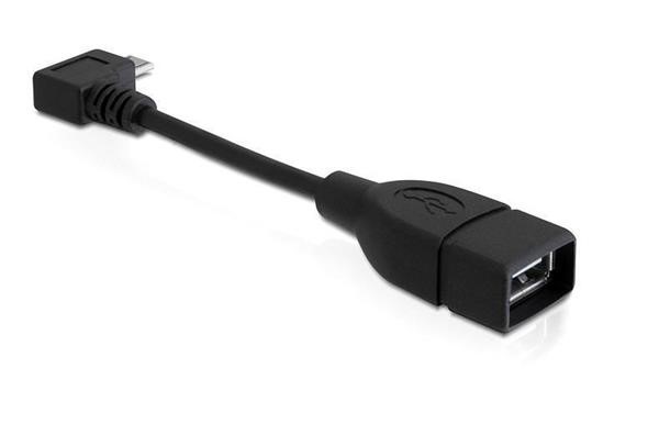 TRAGANT ADAPTER USB MICRO B MALE 90 /USB A FEMALE OTG 11CM